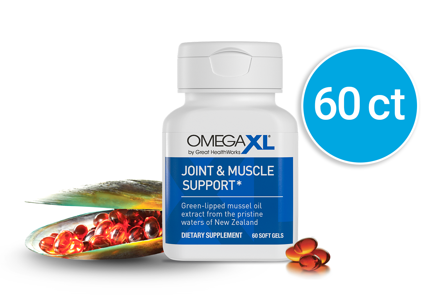 OmegaXL 60ct Mussels For Your Joints